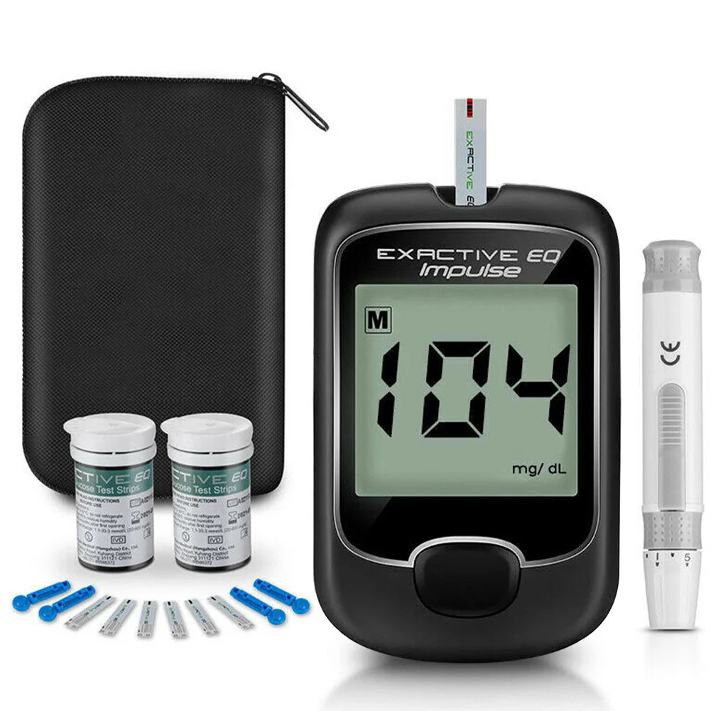 

Home Meter Blood Glucose Monitor Kit Portable Digital Display 50 Codefree Tester With 50pcs Test Strips Lancets Diabetes Testing