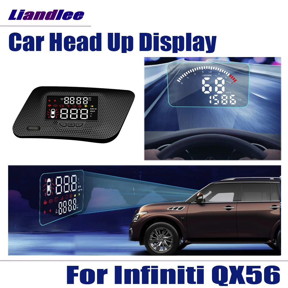 

For Infiniti QX56 2010 2011 2012 2013 ~2017 Safe Driving Screen OBD Speedometer Projector Windshield Car HUD Head Up Display