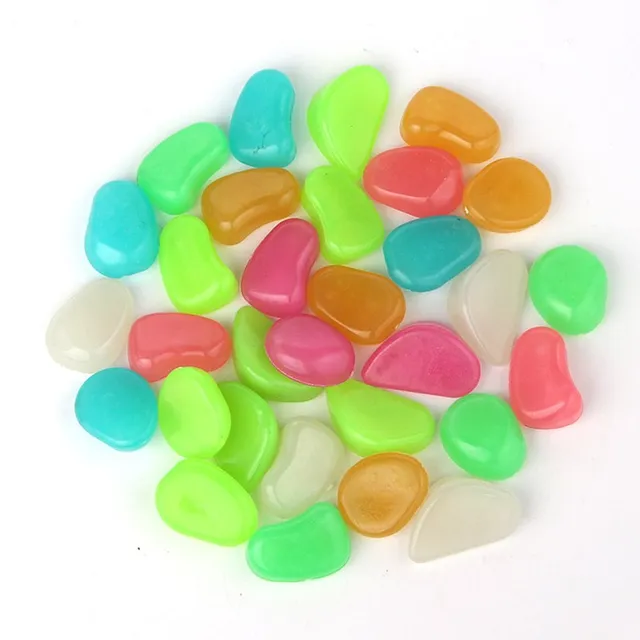 Piedras brillantes luminosas para jardín, camino de jardín, Patio, decoración de césped en la oscuridad, piedras brillantes, Popular, 20 piezas - Imagen 3