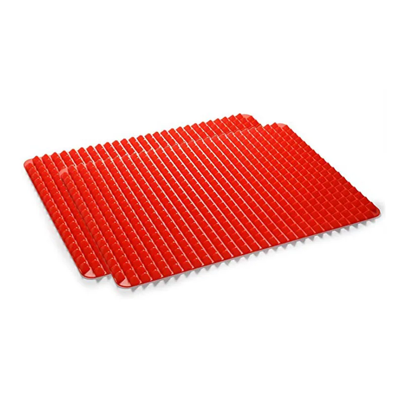 40x27 Red Bakeware Pans Reusable Silicone Healthy Cooking Baking Mat Non-stick Pads Cooking Mat for Oven Barbecue Mat