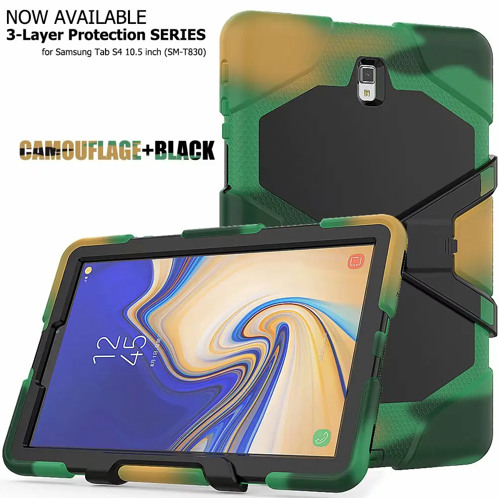 Чехол для планшета для Samsung Galaxy Tab S4 10,5 дюймов T830 T835 SM-T830 SM-T835 Нетоксичные Дети противоударный бронированная крышка+ подставка для ручек