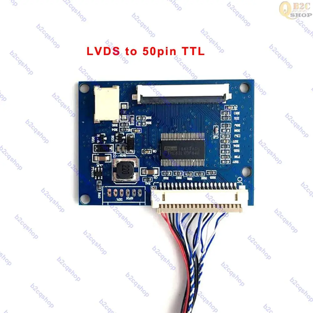 DF14-20P-D8 1ch 8 bit LVDS до 50pin TTL LVDS-TTL плата преобразователя для AT070TN92 | Компьютеры и офис
