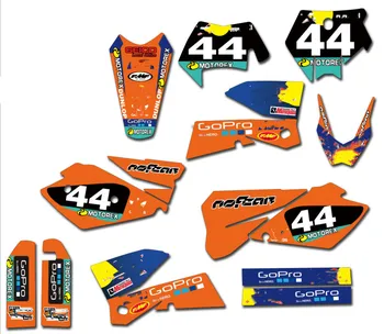 

SX 2006 2005 Free Customized Motorcycle Graphics Delcas Stickers FOR KTM SX SXF 2005 2006 125SX 200 SX 250 540 525 400 450 525