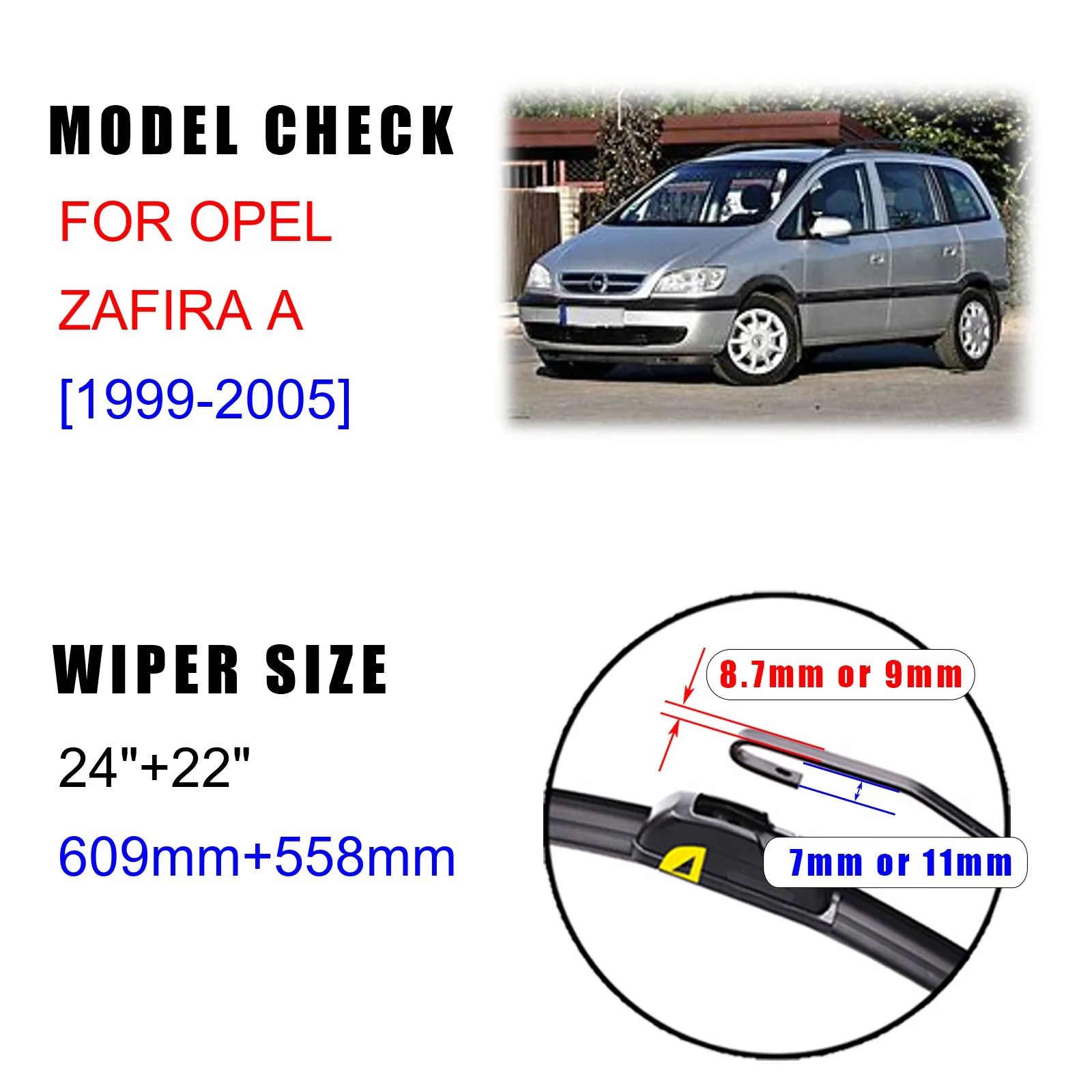 2pcs For Opel Zafira A B Tourer C 1999-2023 Front Windshield Wiper Blades  2005 2011 2015 2019 2020 Windscreen Window Accessories - AliExpress