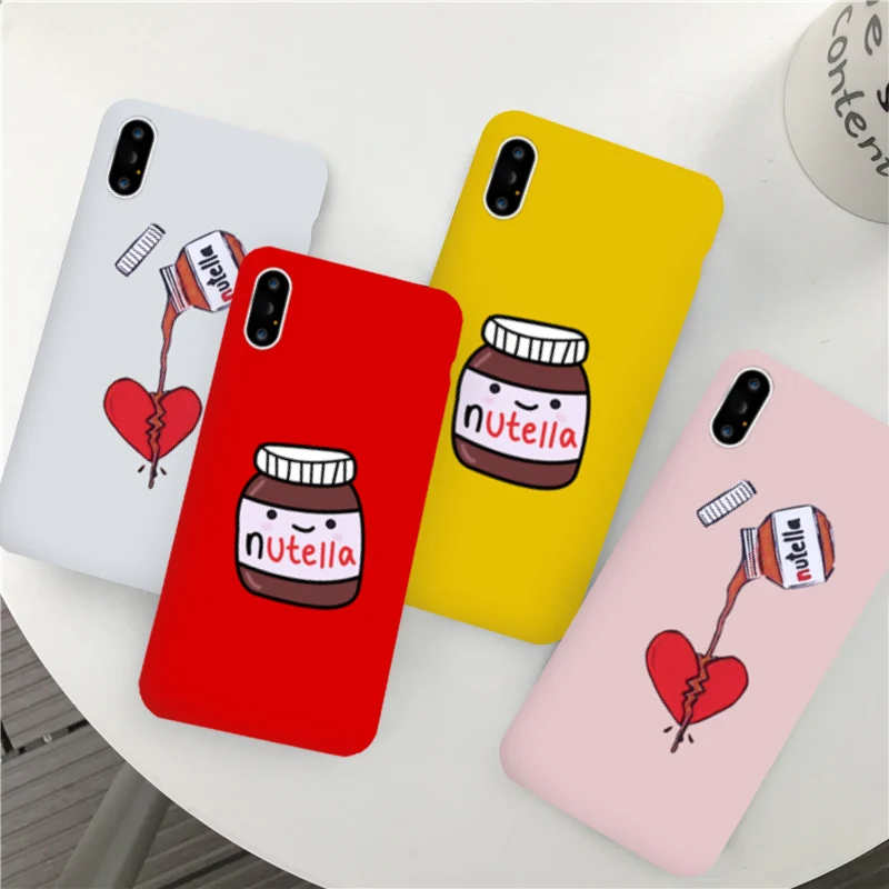 

Jarmular New Phone Case For iPhone 7 8 Plus 6 s 6s Cartoon Jam Heart Printed Funda For iPhone Xs Max XR TPU Cover