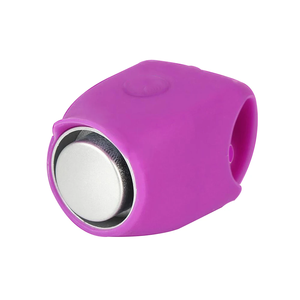 

120dB Electric Cycling Bike Loud Alarm Bell Horn Security MTB Bike Handlebar Silicone Bell Multiple Colors Bike Accessories