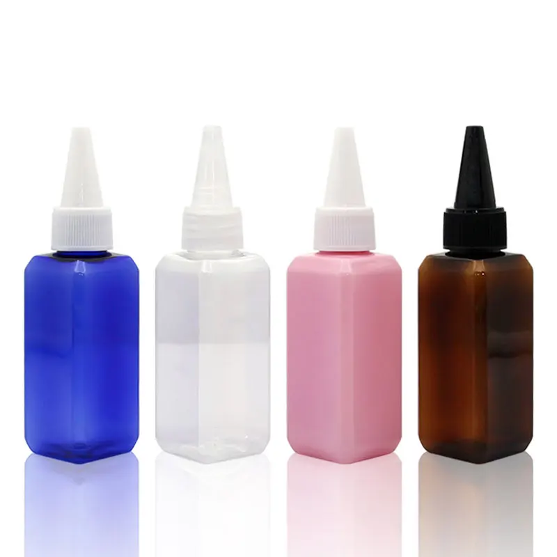 Квадратные пластиковые инструменты для макияжа 50 мл шт./лот острые горлышки с