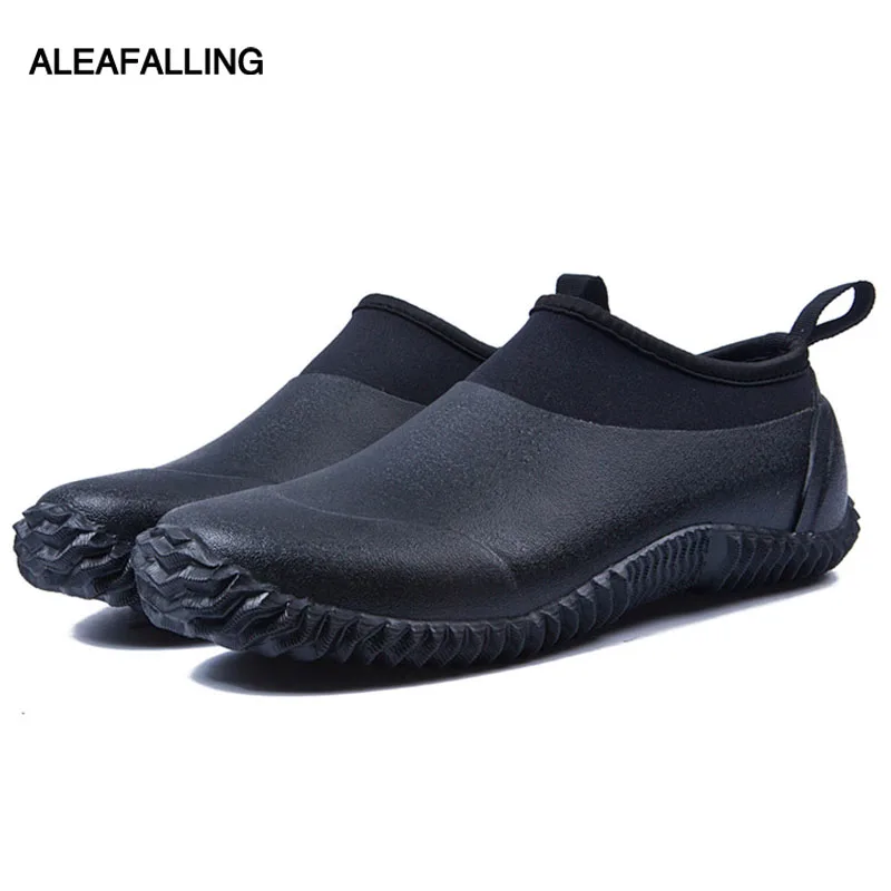 Aleafalling Unisex резиновые сапоги теплые британский платформа без шнуровки из