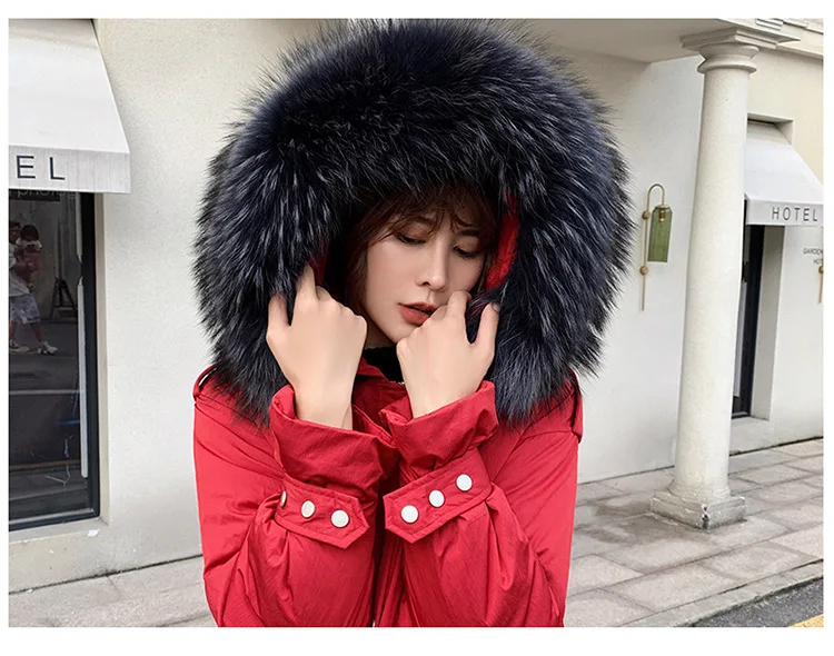 Winter jacket women Overcoming Long-style Warm Coat Knee-Crossing Korean Edition Thicker, Loose and Slender Down Cotton Clothe