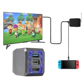 

Multiple Features in one Nintendo Switch Covert Dock, Charger & Adapter, TV Adapter, Wall Charger Plug, USB 3.0, USB-C, HDMi