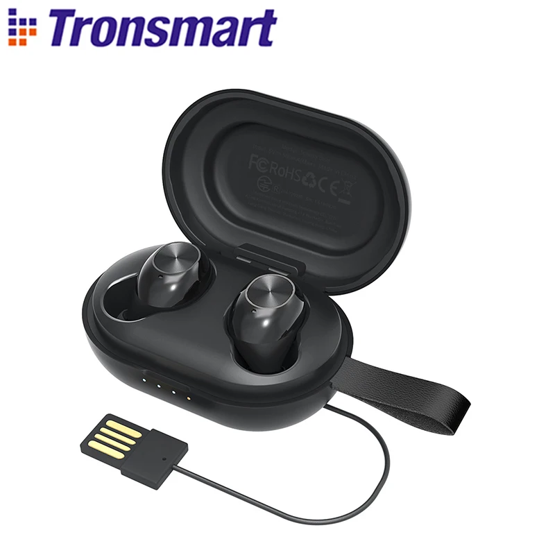 

Tronsmart Spunky Beat Earphone Bluetooth Wireless TWS APTX Earbuds with QualcommChip CVC 8.0 Touch Control Voice Assistant