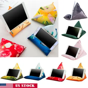 

2020 Soft Stand Tablet Triangle Pillow Holders For IPad Tablet Phone Bracket US