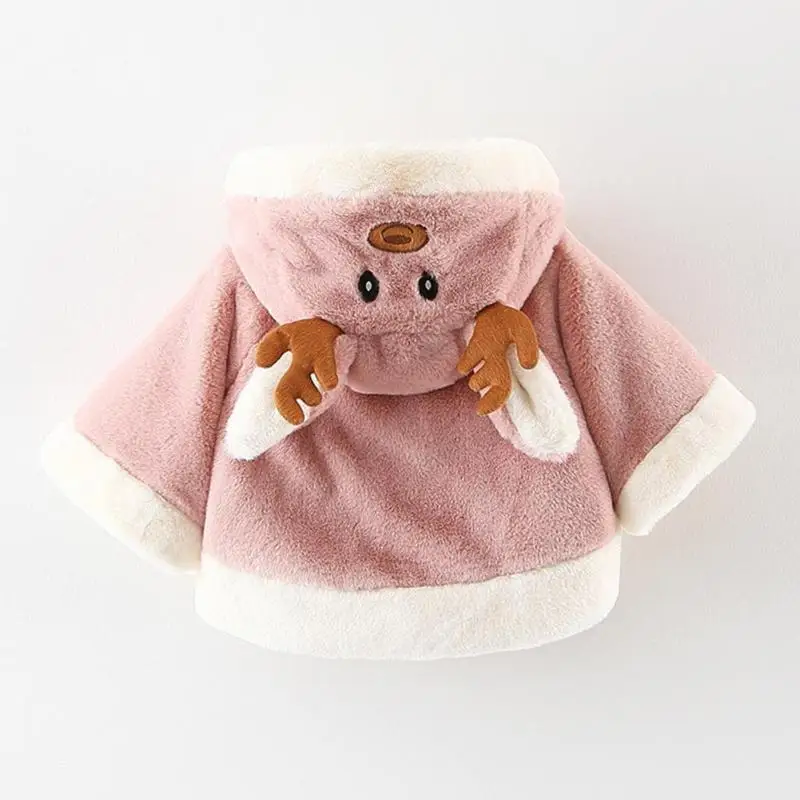Baby Girls Winter Jackets with hat for Baby girls boys newborn Belt Cloak fur coat hooded baby jacket infant clothes
