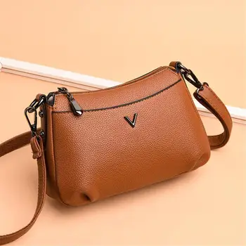 

2020 New Style Ladies High Quality Soft Leather Messenger Bag Ladies Handbag Ladies Bag Ladies Handbag Shoulder Bag Sac A Main