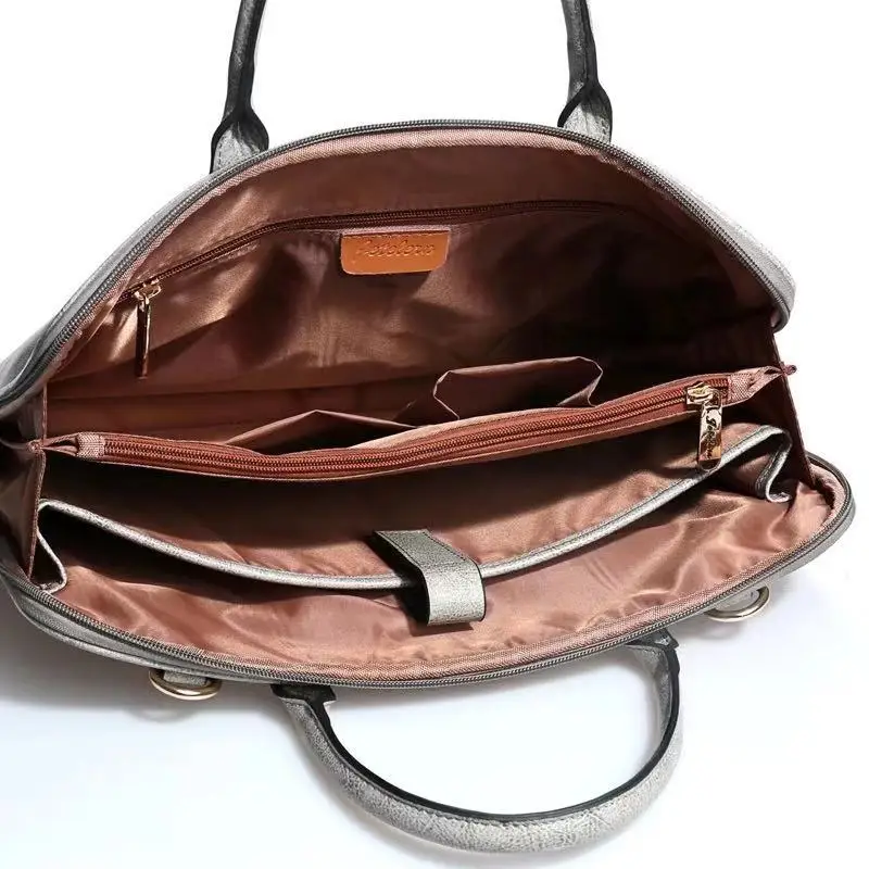 Деловой женский портфель, женская сумка, натуральная кожа, сумка-мессенджер, сумка для ноутбука, 14 дюймов, кожаный портфель, Офисные Сумки для женщин
