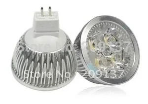 

Dimmable GU5.3 CREE MR16 12W 4x3W Warm Cool white LED Spot Light Bulb Spotlight spot lamp Downlight 12V