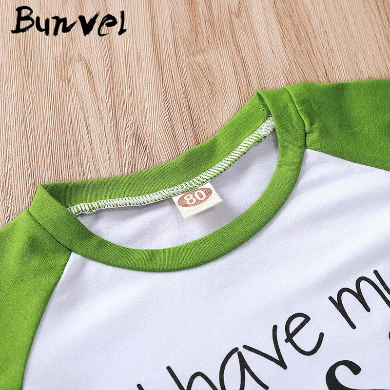 Bunvel 2 шт набор одежды для новорожденных Одежда для новорожденных девочек, состоит из кофты с надписью+ авокадо, брюки для маленьких девочек Осенняя детская одежда, комплект