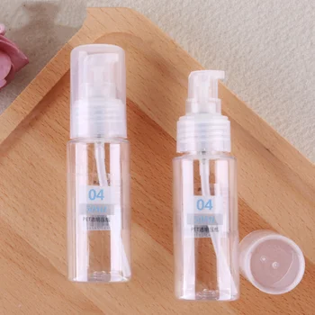 

3PCS 50ML Travel Bottle Single Packed Extrusion Bottles Multifunction Cosmetics Bottle PET Plastic Refillable Bottle for Travel