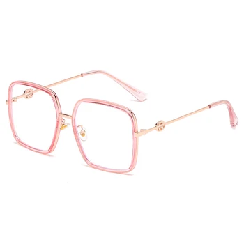 

Womens Sexy Vintage UV400 Spectacle Square Glasses Frame Computer Gaming Clear Lens Anti-UV Anti Blue Light letter Eyeglasses