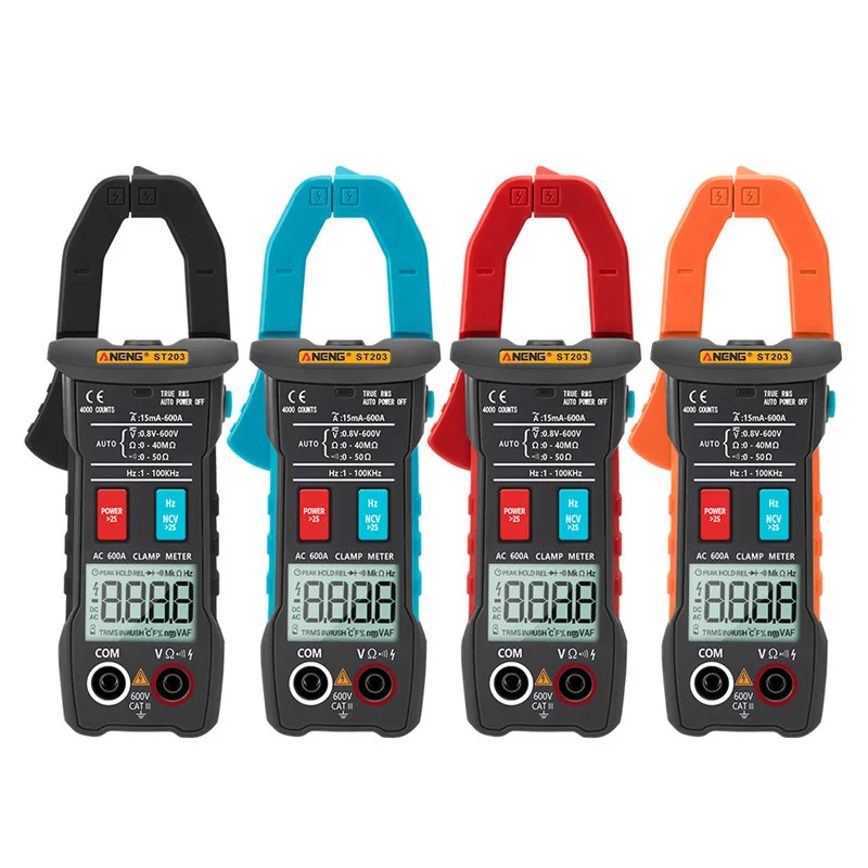 Цифровой мультиметр-зажим ST203 4000 отсчетов True RMS мини-ампер