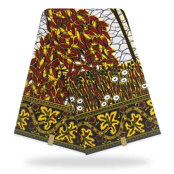 

Guaranteed Veritable Real Wax Tissus pagne Wax 6yard/lot Soft New High Quality African Ankara Wax Print Fabric