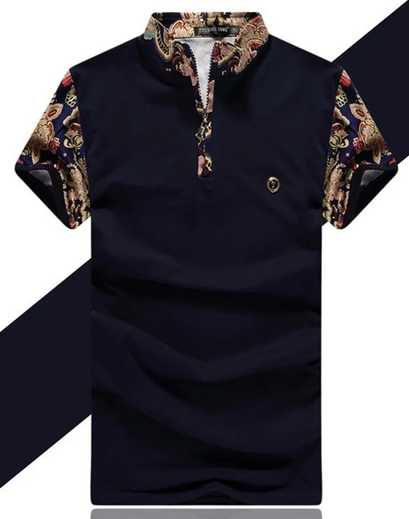ZOGAA, Camisa masculina, Мужская рубашка поло, s, хлопок, короткий рукав, поло, мужские, цвет, одинаковый, с рисунком, со стоячим воротником, топы, мужские блузы, топы
