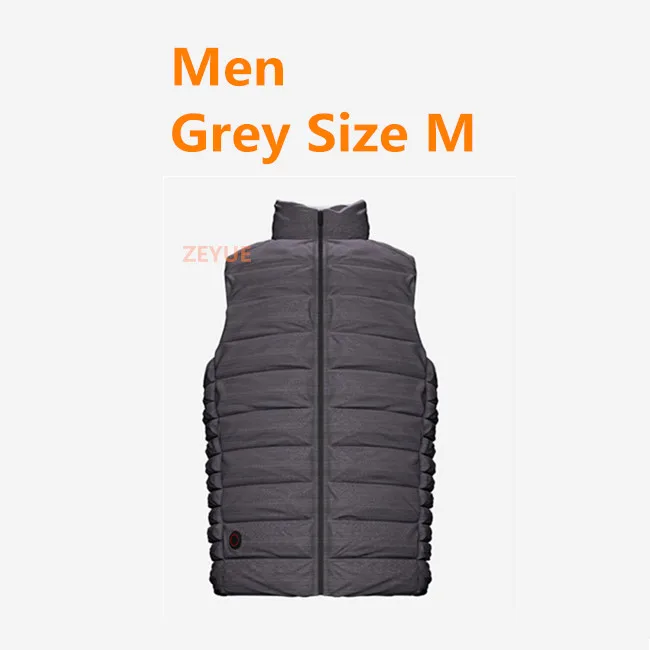Men Grey M Xiaomi Cottonsmith Графеновый умный терморегулирующий пуховый жилет с 4 передачами для мужчин и женщин, теплая одежда - Цвет: Men Grey M