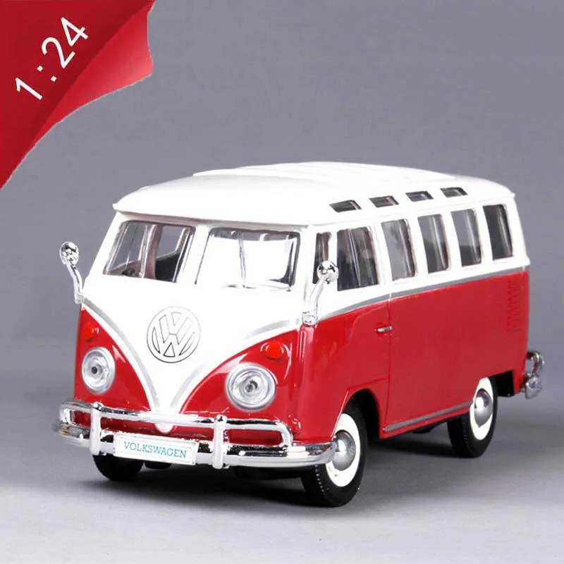 Модель автомобиля из металлического сплава в масштабе модель с автобусом T1 для