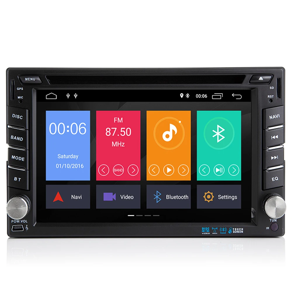 Perfect Octa Core RAM 4G ROM 64G 2 Din Android 9.0 Car Audio Stereo Radio With GPS WiFi Universal GPS Navigation Video Head Unit 4