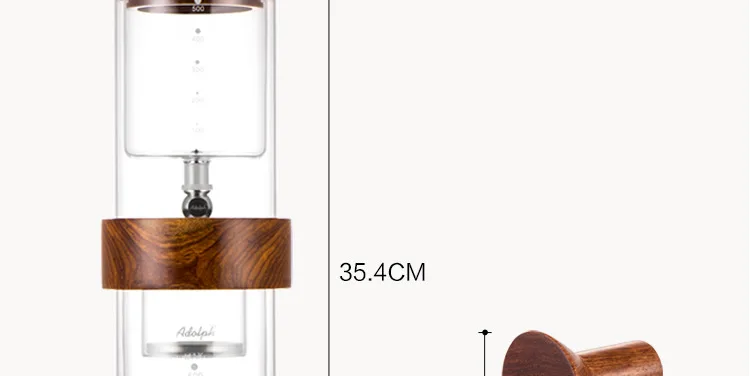 Free shipping Cold Brew Coffee Dripper Adjustable Ice Drip Dripper with Glass Carafe Coffee Maker