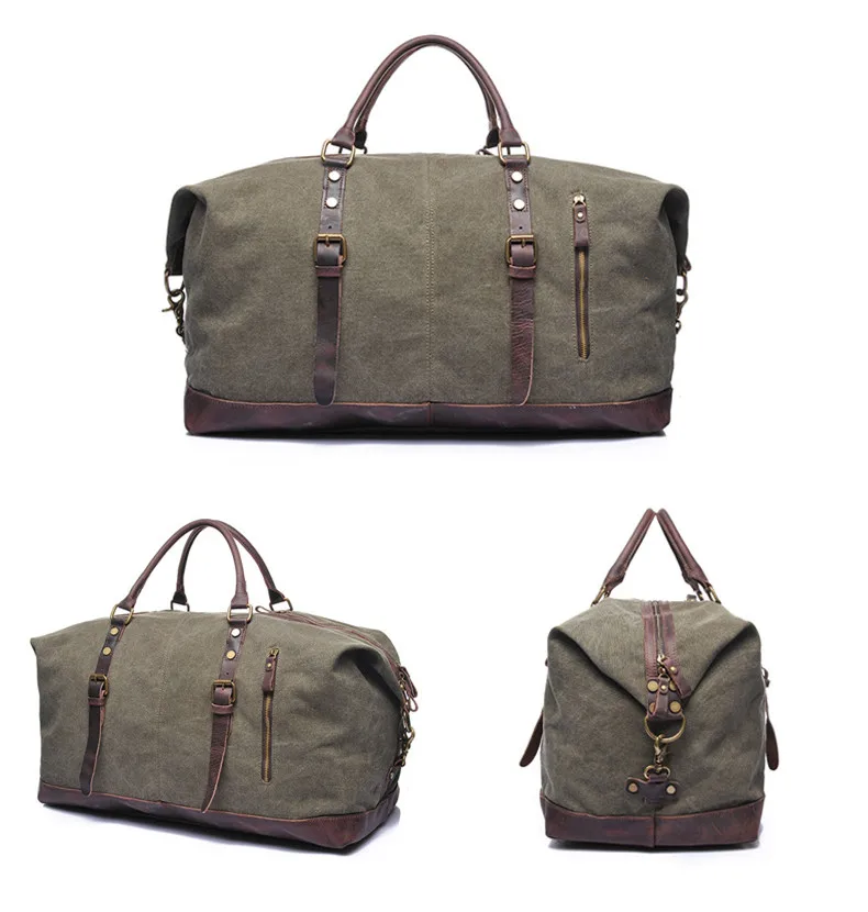 Oversize Canvas Overnight Duffel Bag