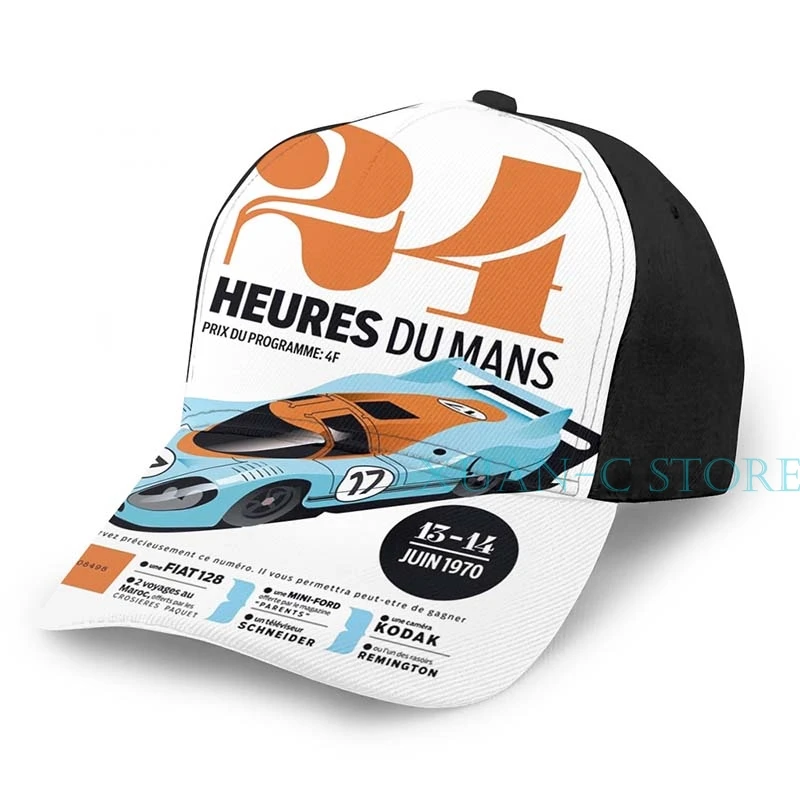 24 часа Le Mans баскетбольная Кепка для мужчин и женщин мода по всему принту черная шляпа унисекс