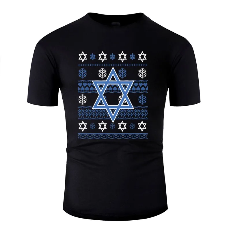 Новый стиль Hanukkah Вдохновленный дизайн для влюбленных футболка мужчин крутые