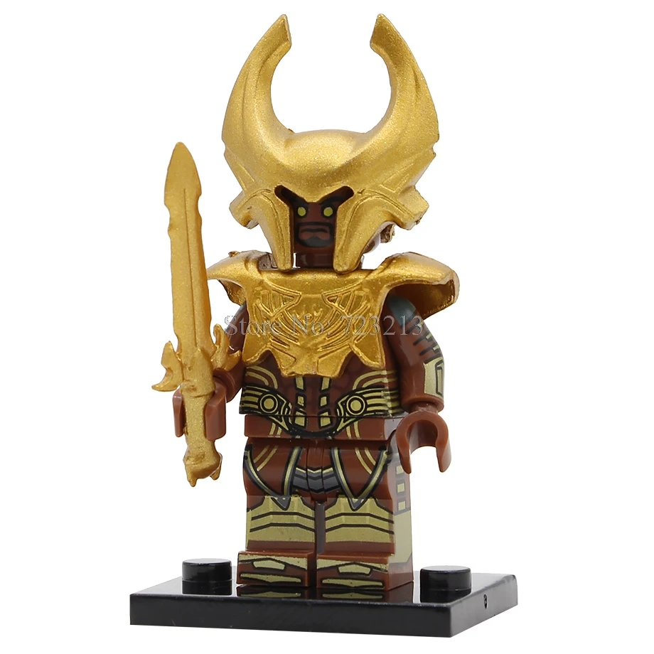 Heimdall герой фигурка одна Rig Asgard Тор Ragnarok Heimdallr строительные блоки фильм Набор модельные комплекты кирпичей игрушки - Цвет: Heimdall