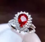 

Fine Jewelry GRS cert Pure 18 K Gold Jewelry Natural Red Ruby 1.09ct Diamond Wedding Engagement Female Rings for Women Fine Ring