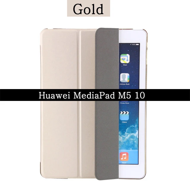 Чехол-книжка с подставкой для huawei MediaPad M5 10 Pro 10,8 дюймов CMR-AL09 CMR-W09 из искусственной кожи Магнитный чехол с автоматическим пробуждением/сном смарт-чехол - Цвет: MediaPad M5 10