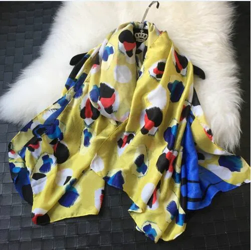 Дизайнерский шарф популярный классический женский ювелирный испанский роскошный платок шарф шаль для взрослых пляжные накидки шарфы - Цвет: 120