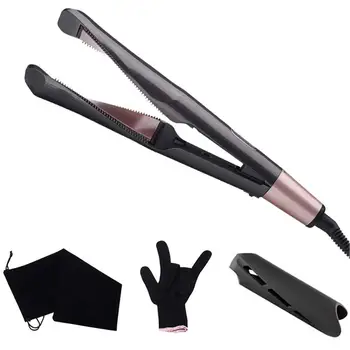 

Professional Flat Iron Hair Straightener Hair Straightening Styler 2 in 1 Twist Hair Curler Corrugated Curling Iron for Hair