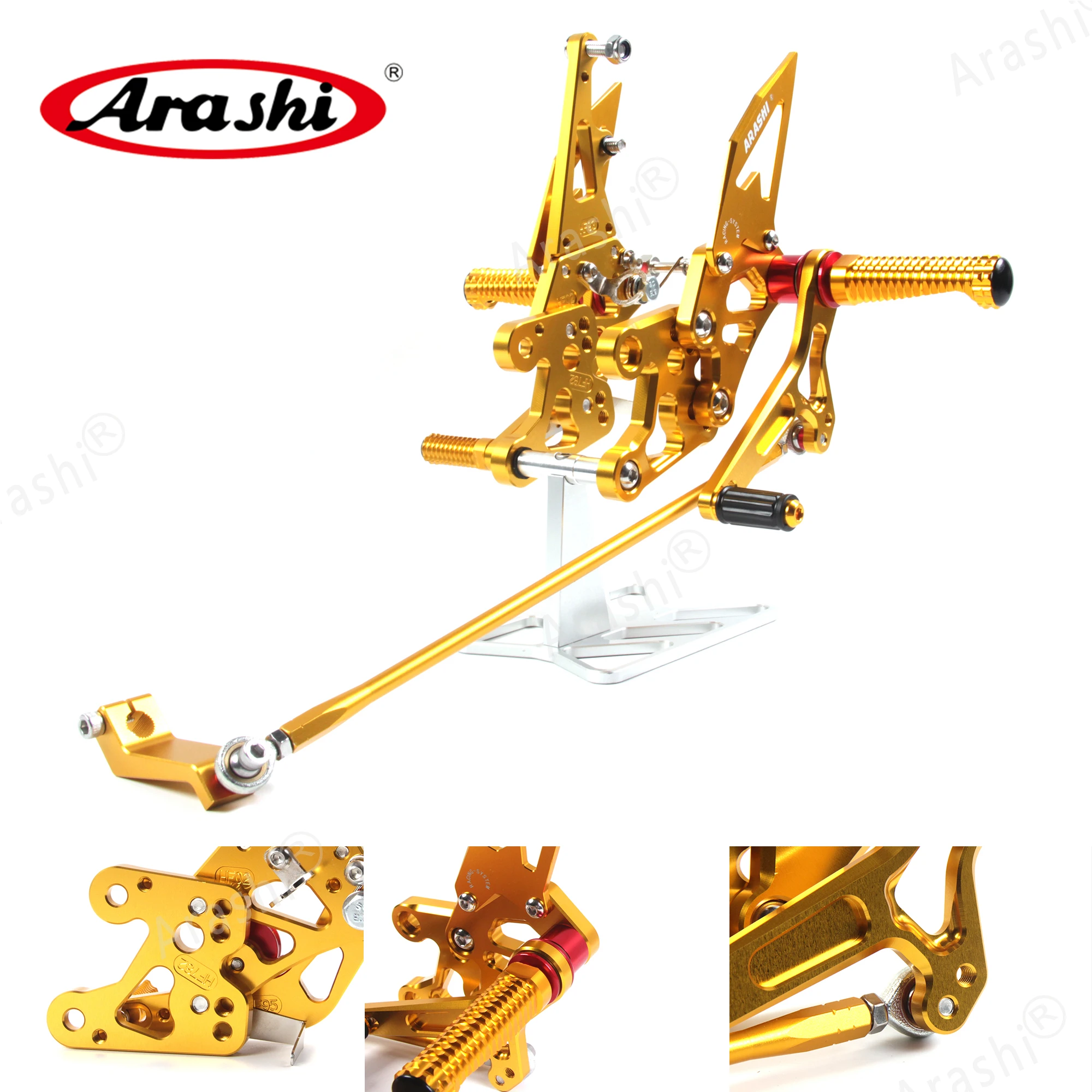 Регулируемые подножки для ног Arashi для YAMAHA FZ8 NON ABS 2010-2013 Rider Rearset FZ 8 2011 2012 FZ1 2006- 2007 2008