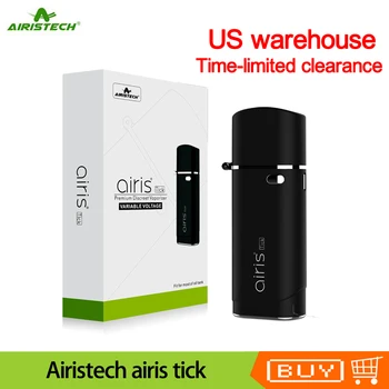 

Original Airistech airis tick Vaporizer 650mah battery Vape mod For 11mm Oil CBD Tank atomizer Vaporizer e cigarette Vape Pen