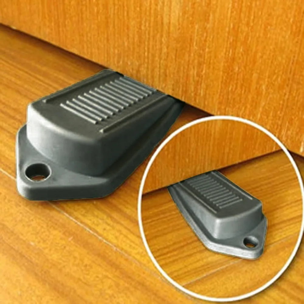 1 Pcs Door Stopper Large White Grey Rubber Wedge Jam Catcher Block Home Office Stop | Инструменты