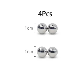 1/2/3/4 Pair Big Powerful Magnetic Orbs Nipple Clamps Big Dildo G-spot Vibrator Stimulate Clitoris Sex Toys For Woman Couples 6