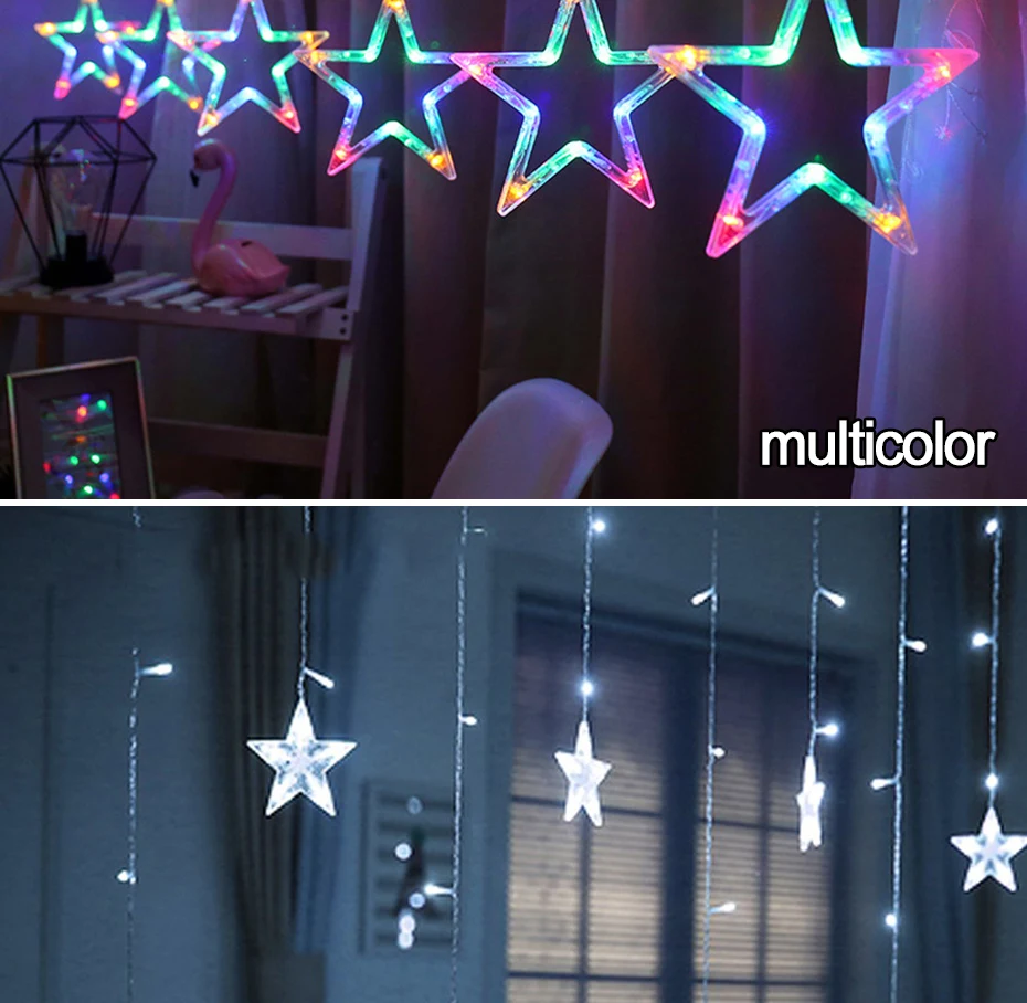 Generic Christmas Fairy Lights Festoon Led String Lights Star Garland