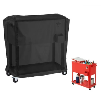 

Sun Protection Cooler Cart Cover Park Party Cold Drinks Trolley Polyester Taffeta Patio Universal Outdoor Garden Waterproof Home