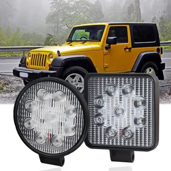 

27W 12V Car Worklight Led Light Bar 6000K Auto Driving Ledbar Work Lights Barra Led Spotlight Offroad 4x4 SUV ATV UAZ 1PC