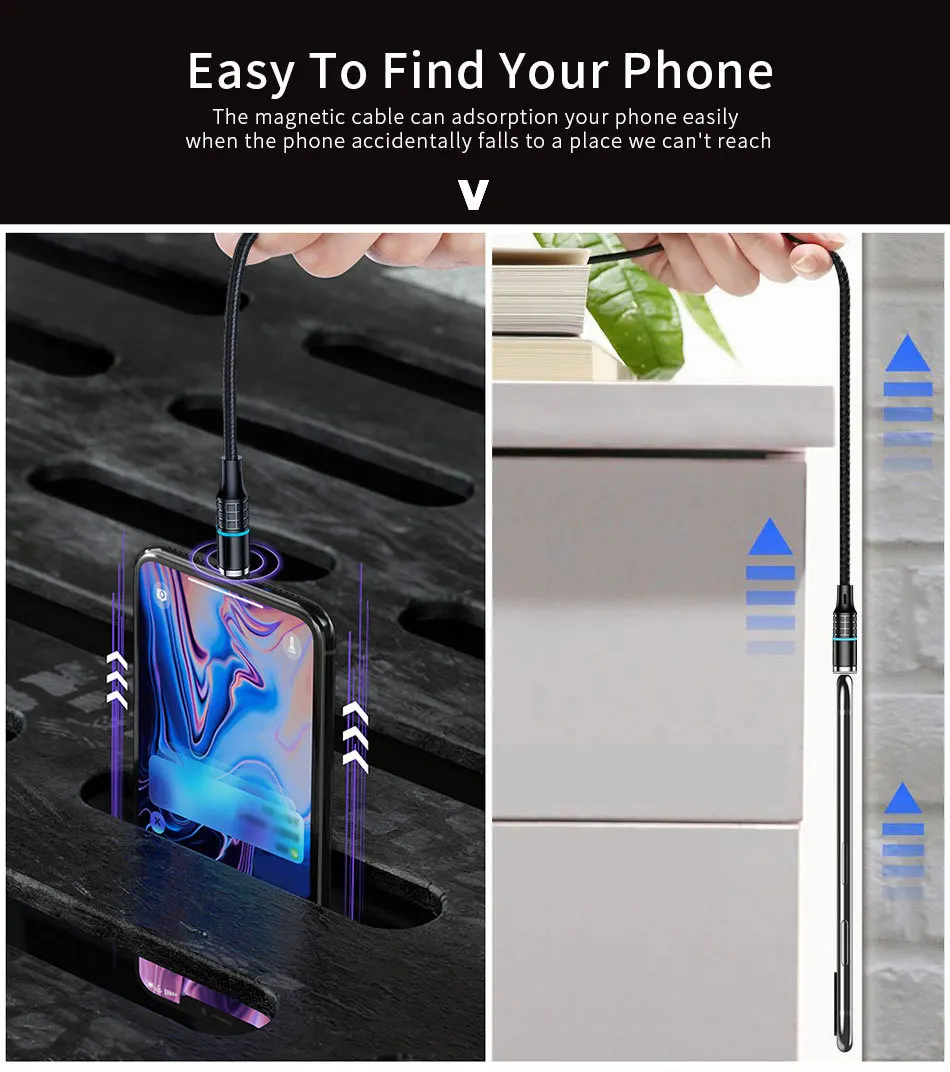 Магнитный кабель OneVan для быстрой зарядки, usb type c, Micro USB, магнитное зарядное устройство, шнур для зарядки телефона, провод для зарядки Iphone, samsung