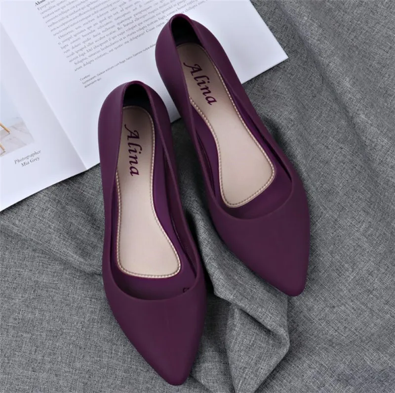 purple Женские Роскошные вечерние туфли-лодочки ярких цветов; сезон весна; повседневные офисные туфли телесного цвета на низком каблуке; модные однотонные туфли на блочном каблуке; Цвет Синий; Новинка - Цвет: purple