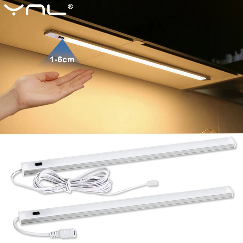 Details about   LED Under Cabinet Closet Light USB Charging Hand Sweep Sensor Desk Lamp Decor UK