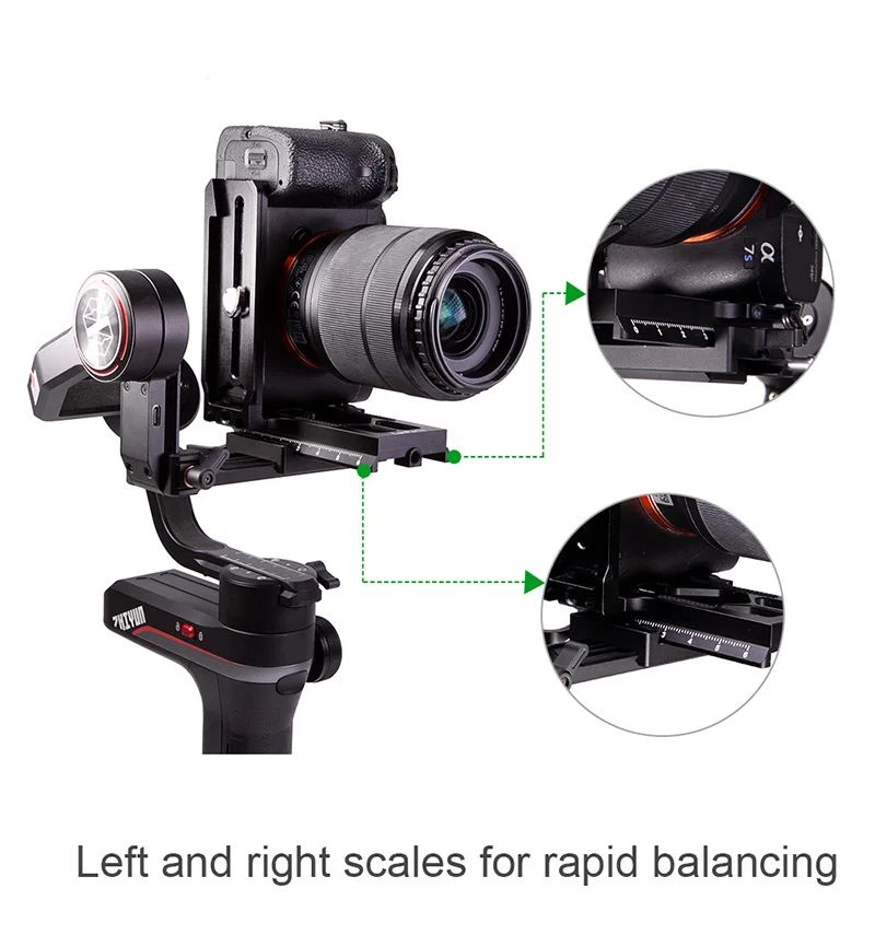 Lanparte быстроразъемный L кронштейн для Zhiyun Crane 3, 2, Weebills Gimbal аксессуары