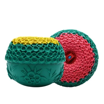 

Dog Nibble Toy Water Spray Toy Rubber Bite Resistance Summer Cooling Exclusive Toy Bite Chew Thorn Circle Ring Training